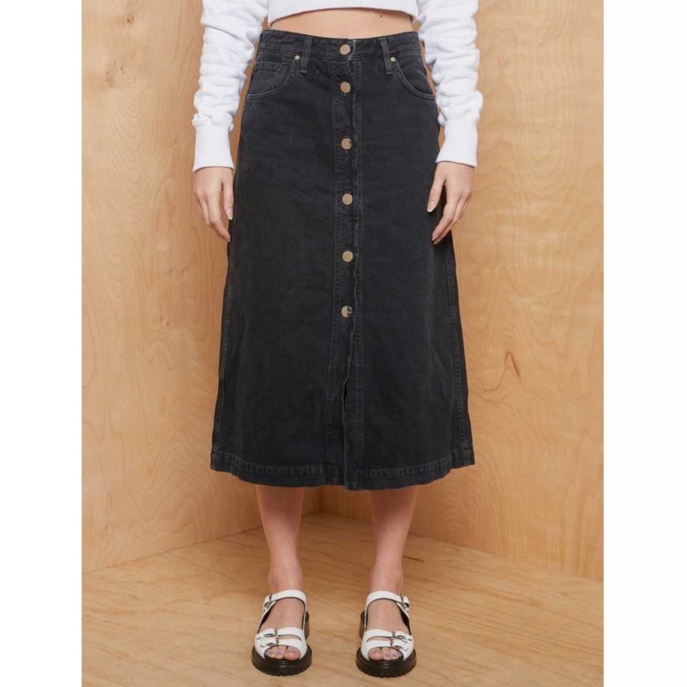Goldsign Denim Midi Skirt Jean Sz 26